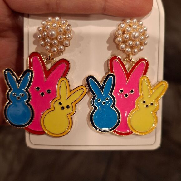 3 For 26 - Easter Peeps Pearls Earrings - Picture 6 of 8
